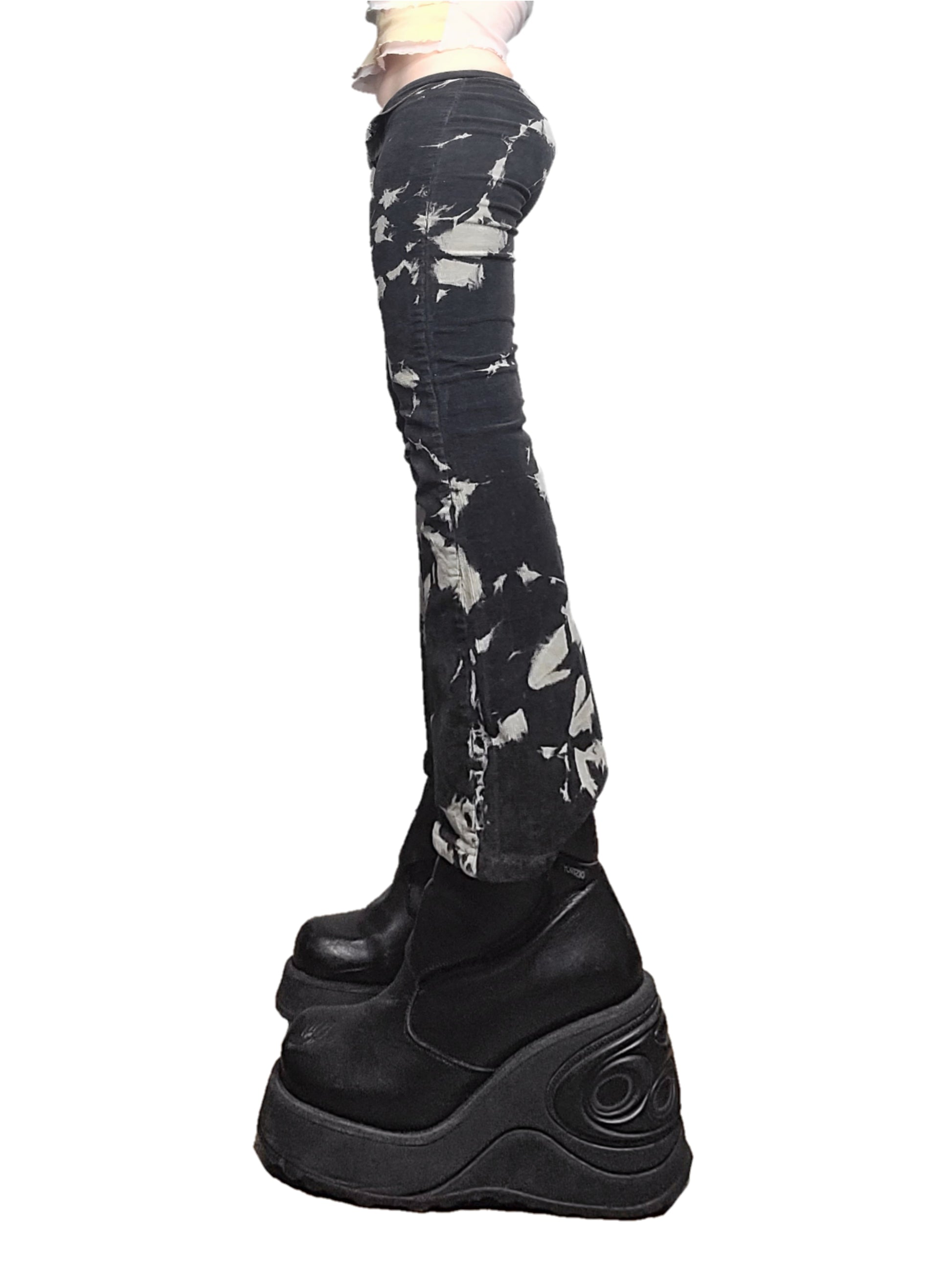 Pantalon vintage tie and dye y2k emo - zimfriperie