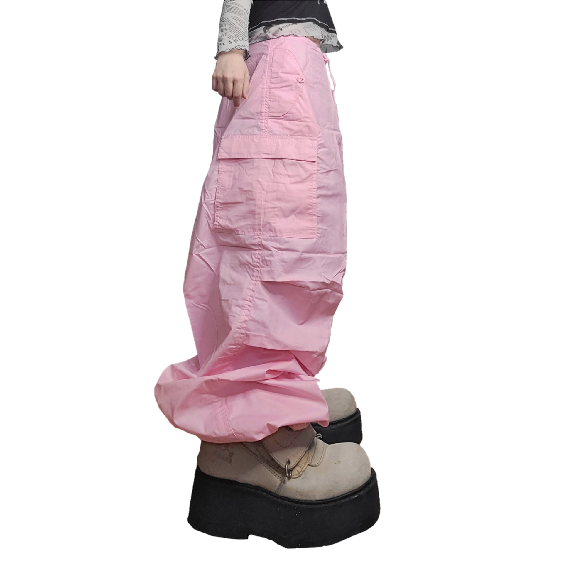Cargo parachute rose oversize - zimfriperie