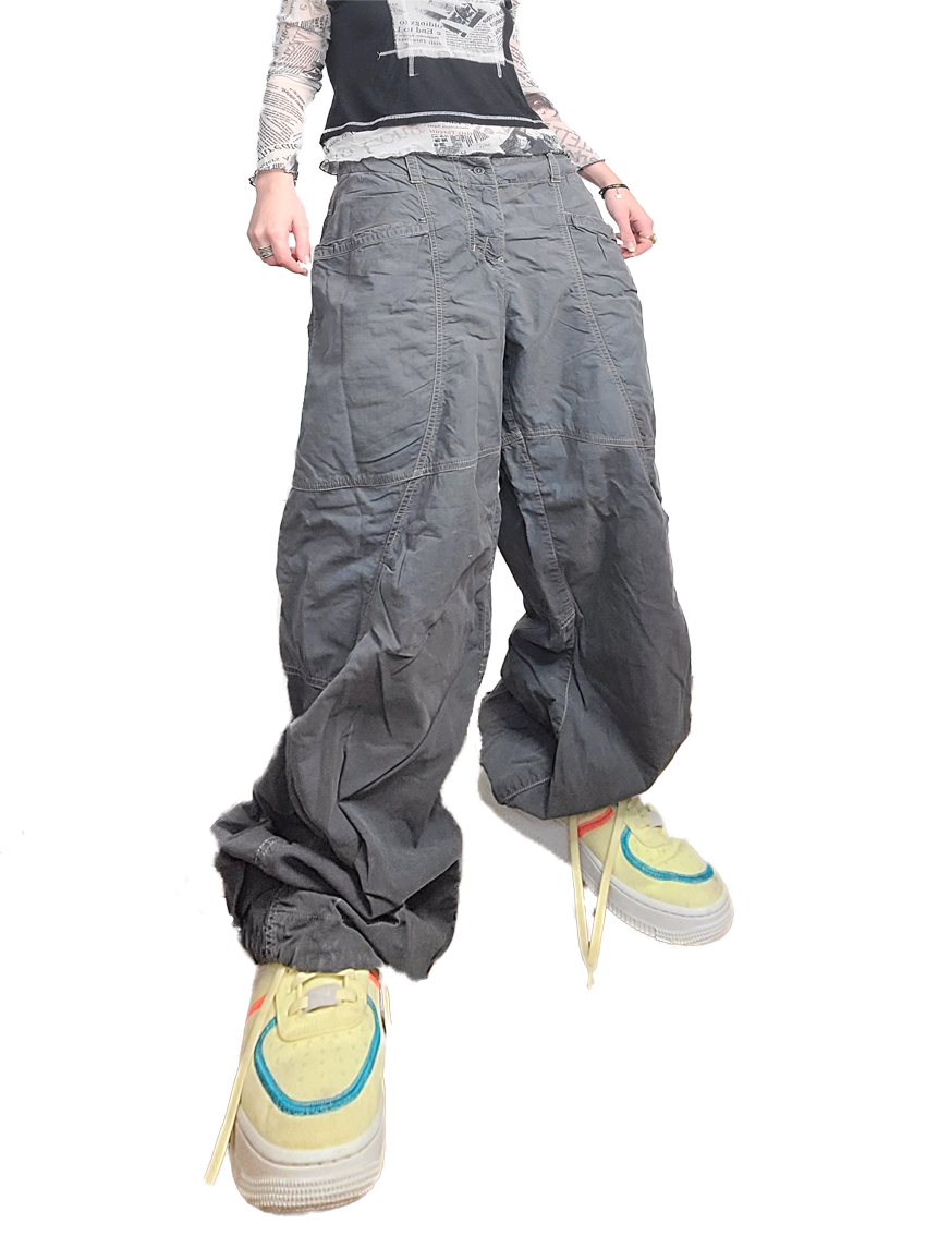 Baggy 90s hip-hop gris - zimfriperie