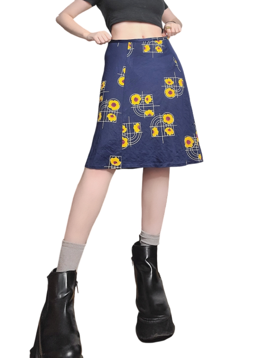 Jupe 60s à fleurs cottagecore - zimfriperie