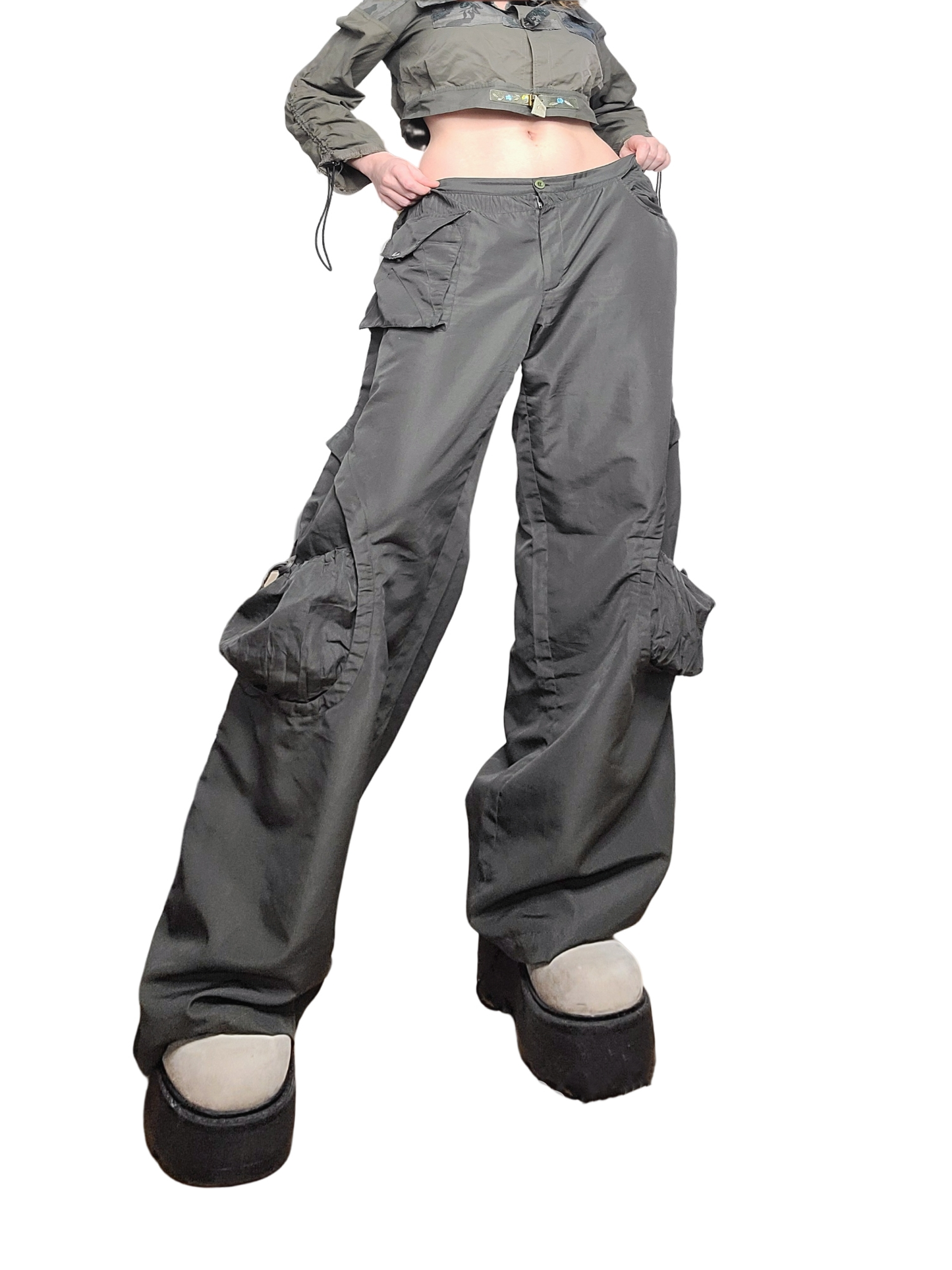 Khaki parachute cargo