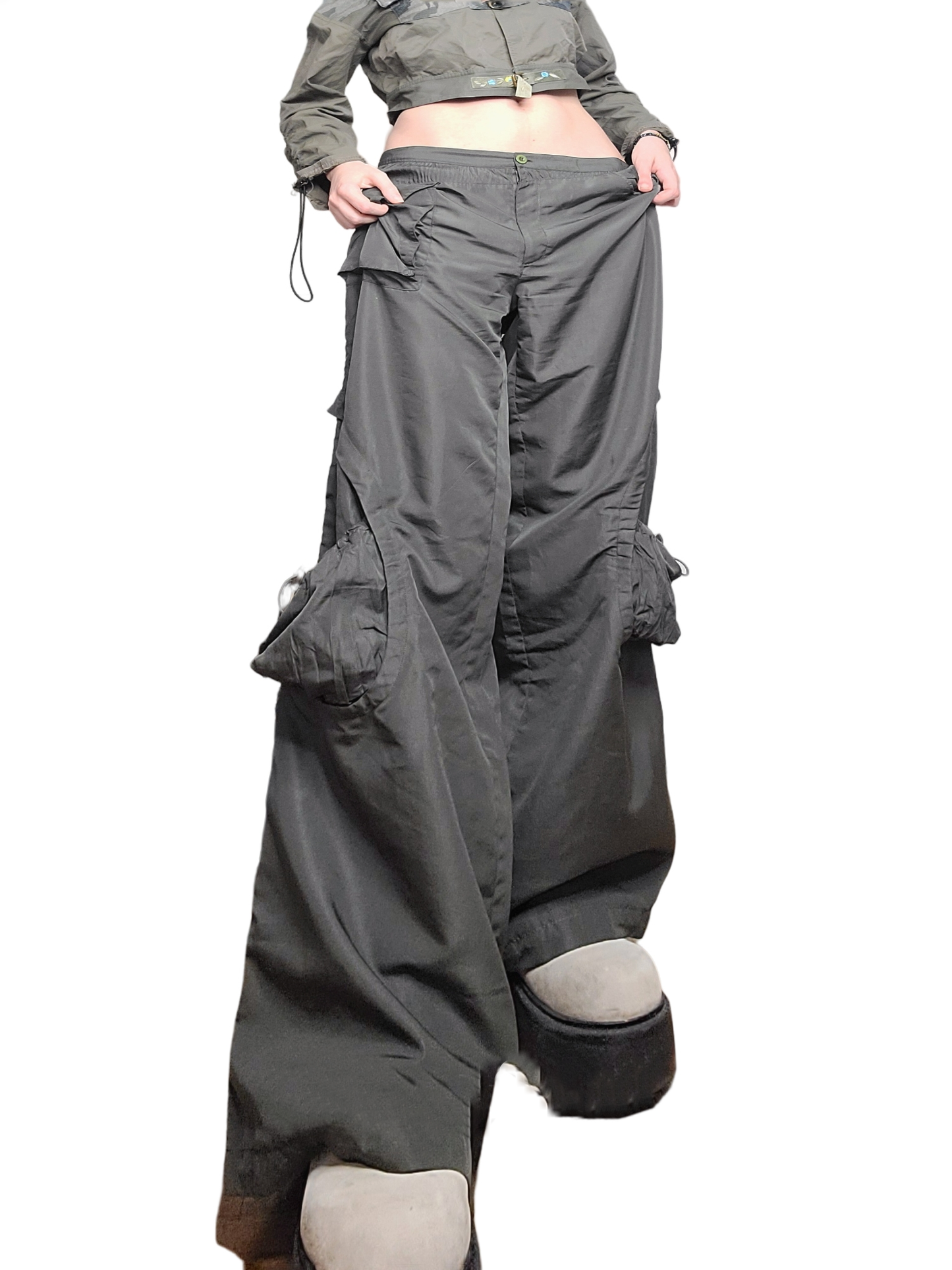Khaki parachute cargo