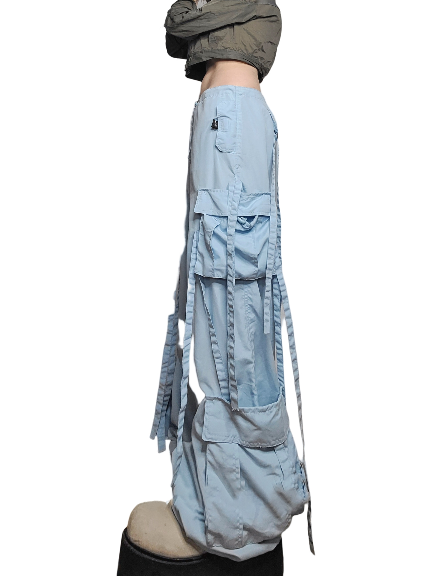 Blue parachute cargo