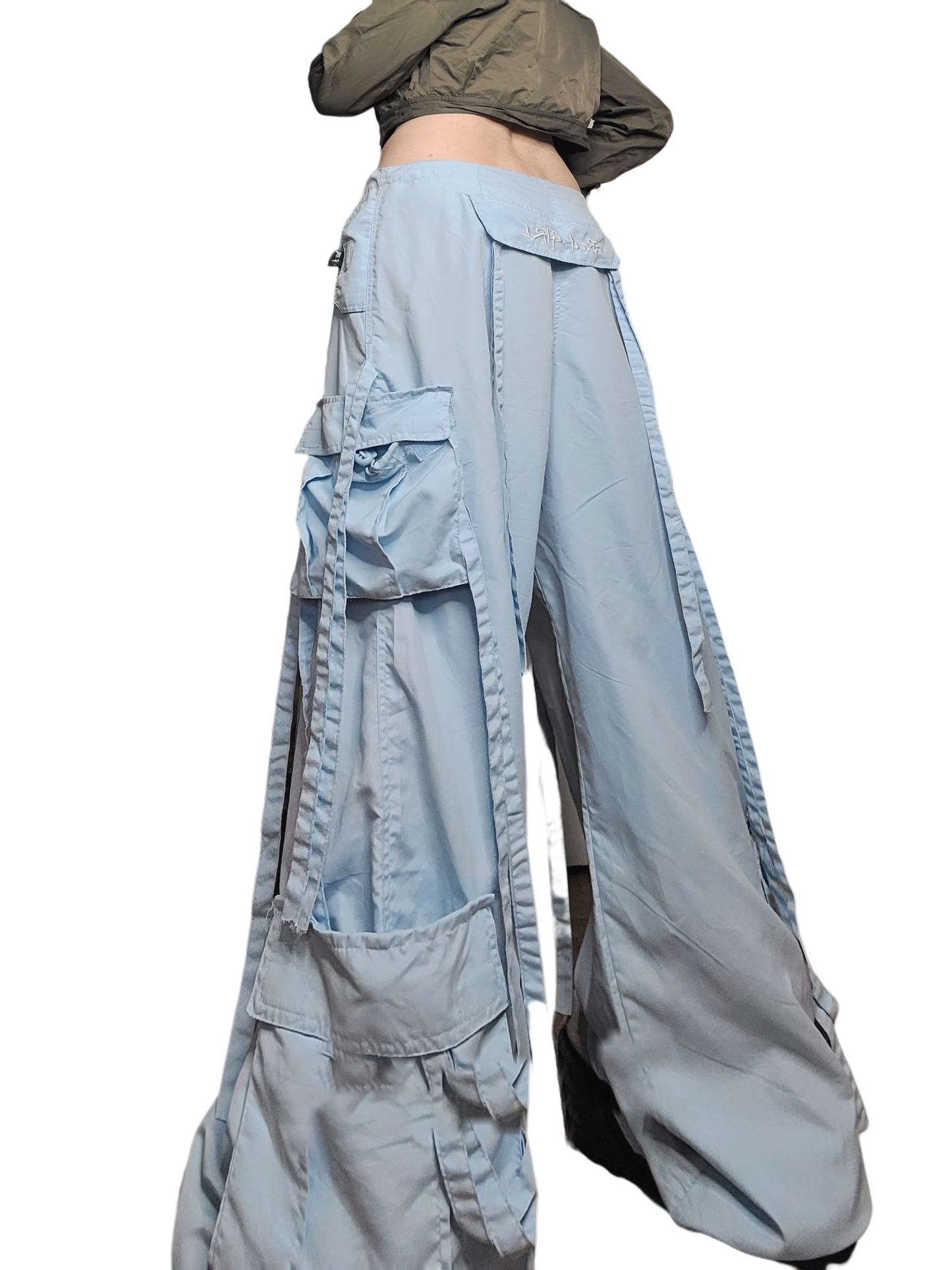 Blue parachute cargo