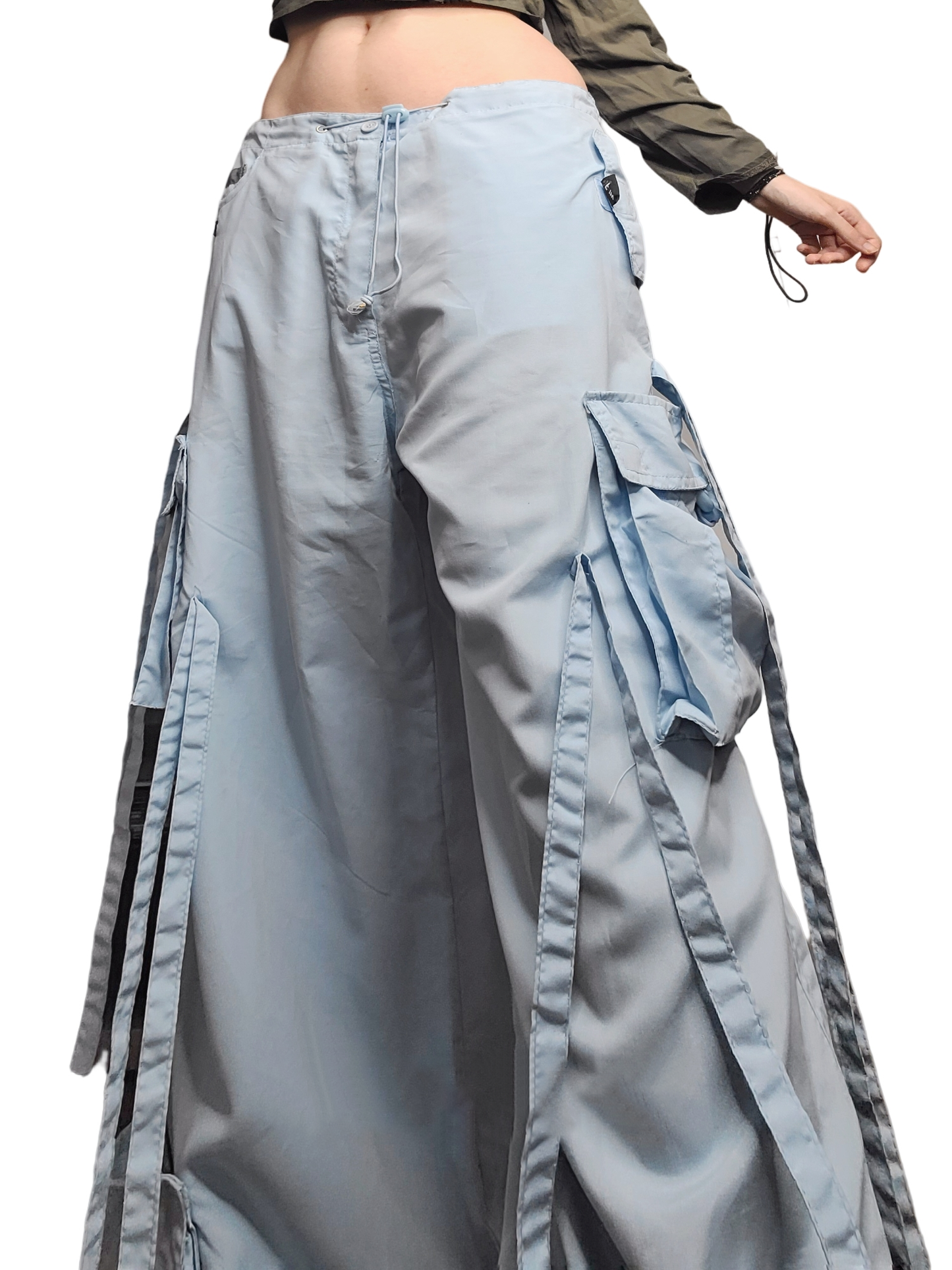 Blue parachute cargo