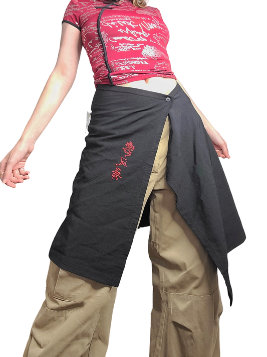 Black harajuku cybercore skirt