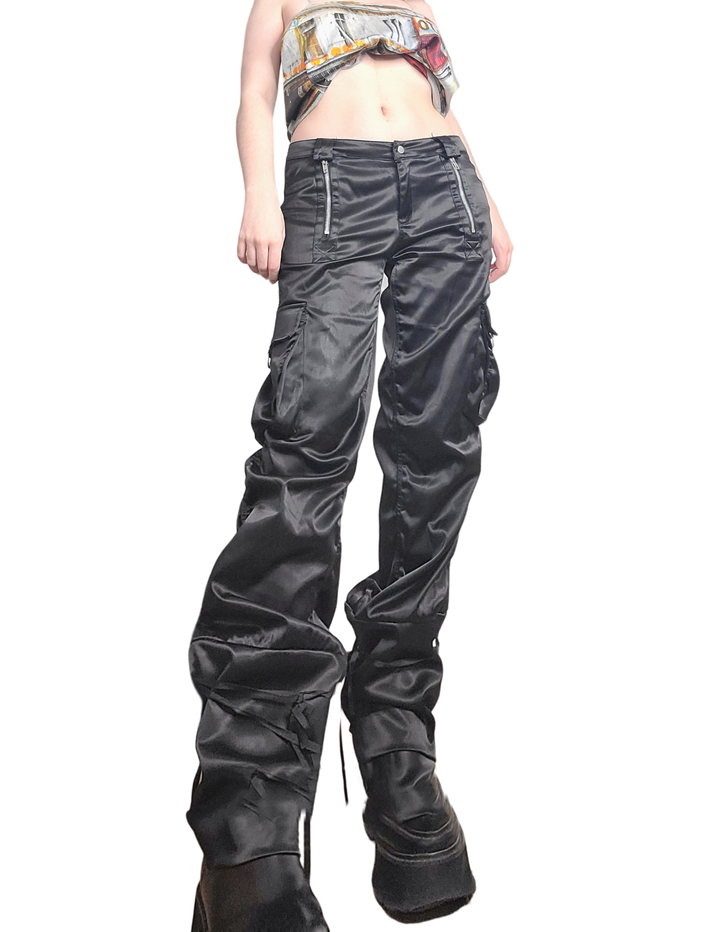 Cargo techwear satin