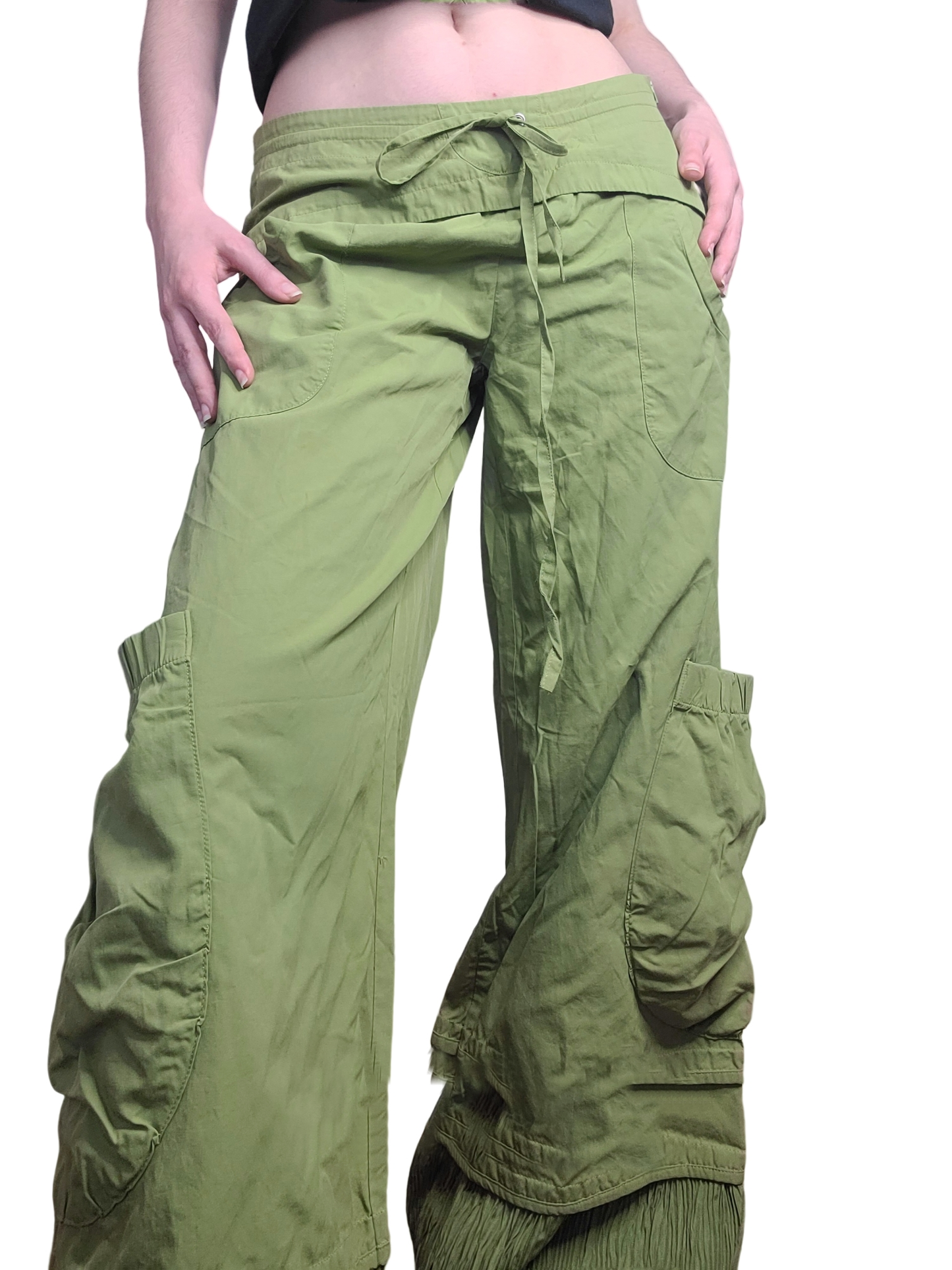 Green harajuku parachute cargo