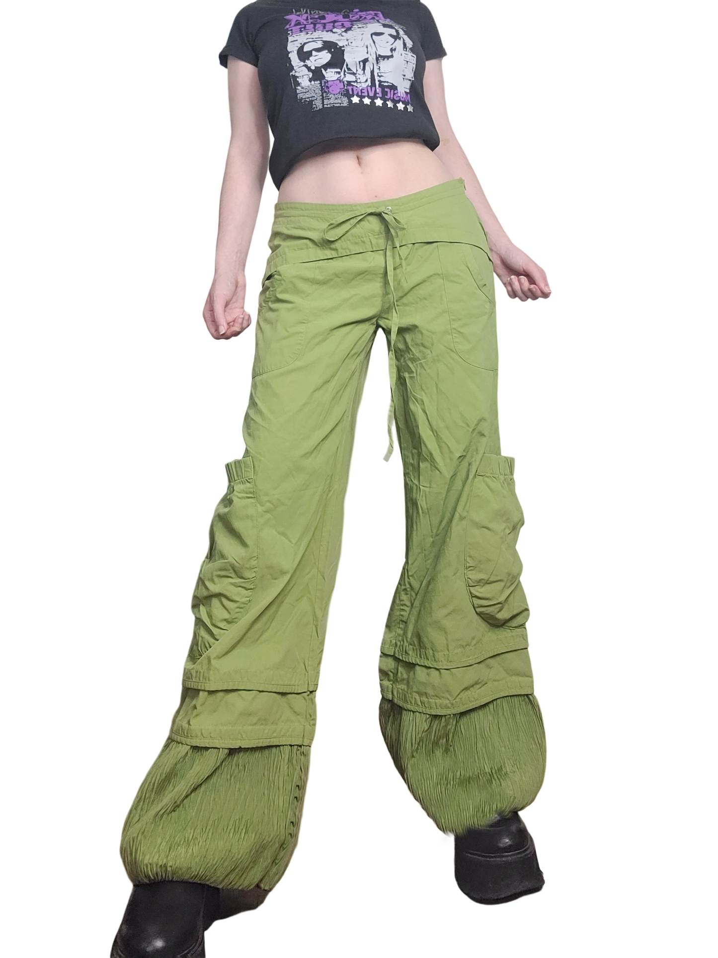 Cargo pistache vert parachute gorpcore harajuku oversize subversive basics y2k 90s