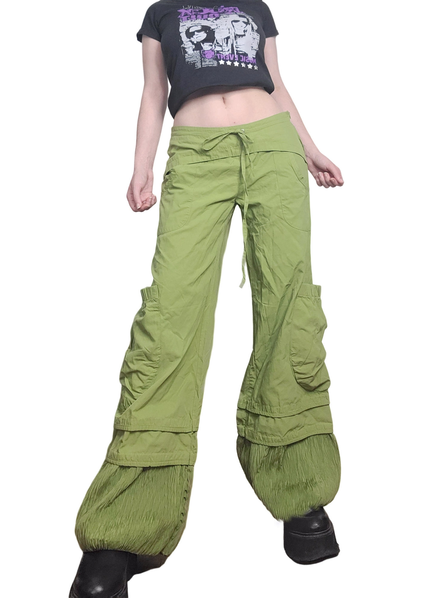 Cargo pistache vert parachute gorpcore harajuku oversize subversive basics y2k 90s