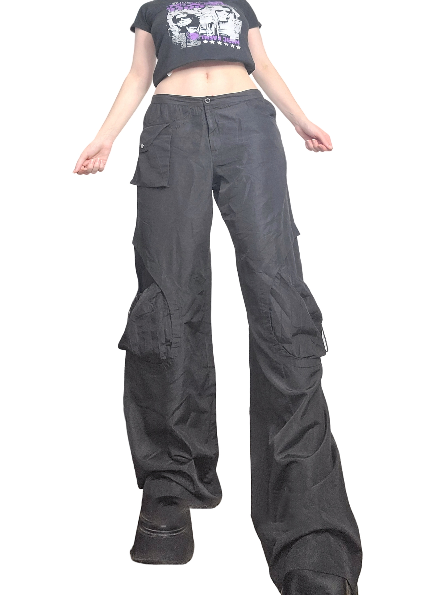 Black parachute cargo