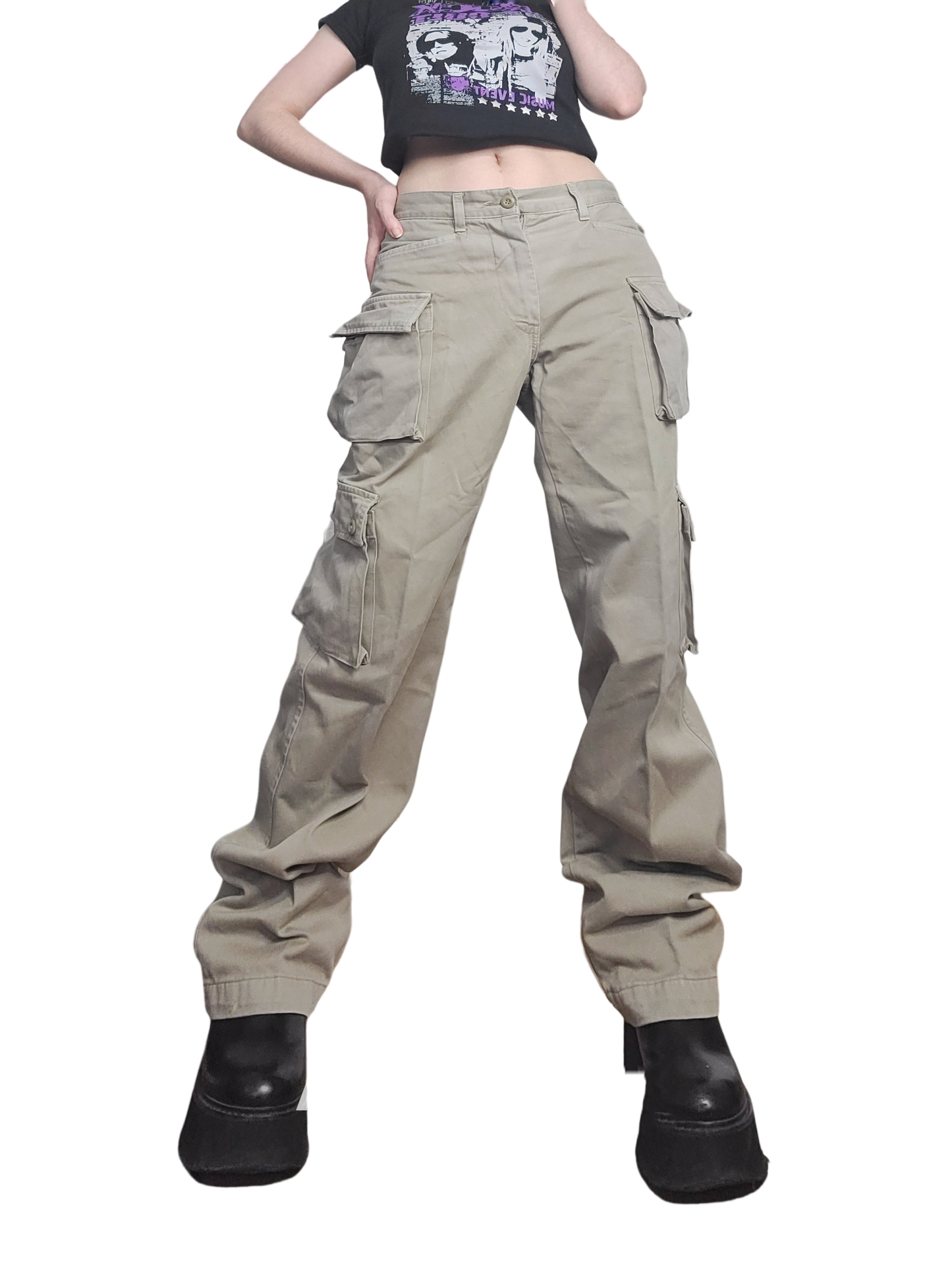 Cargo gorpcore oversize baggy overpants multipoches military 90s skater