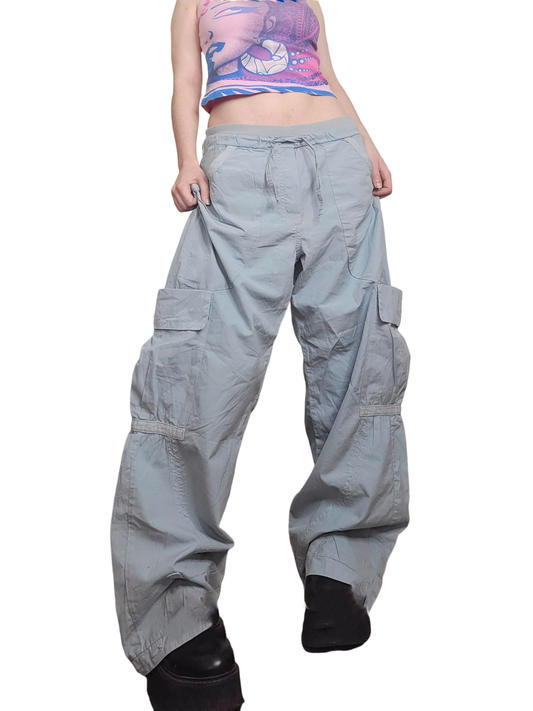 Baggy vintage oversize gorpcore 90s cargo parachute hiphop sportwear multipoches 