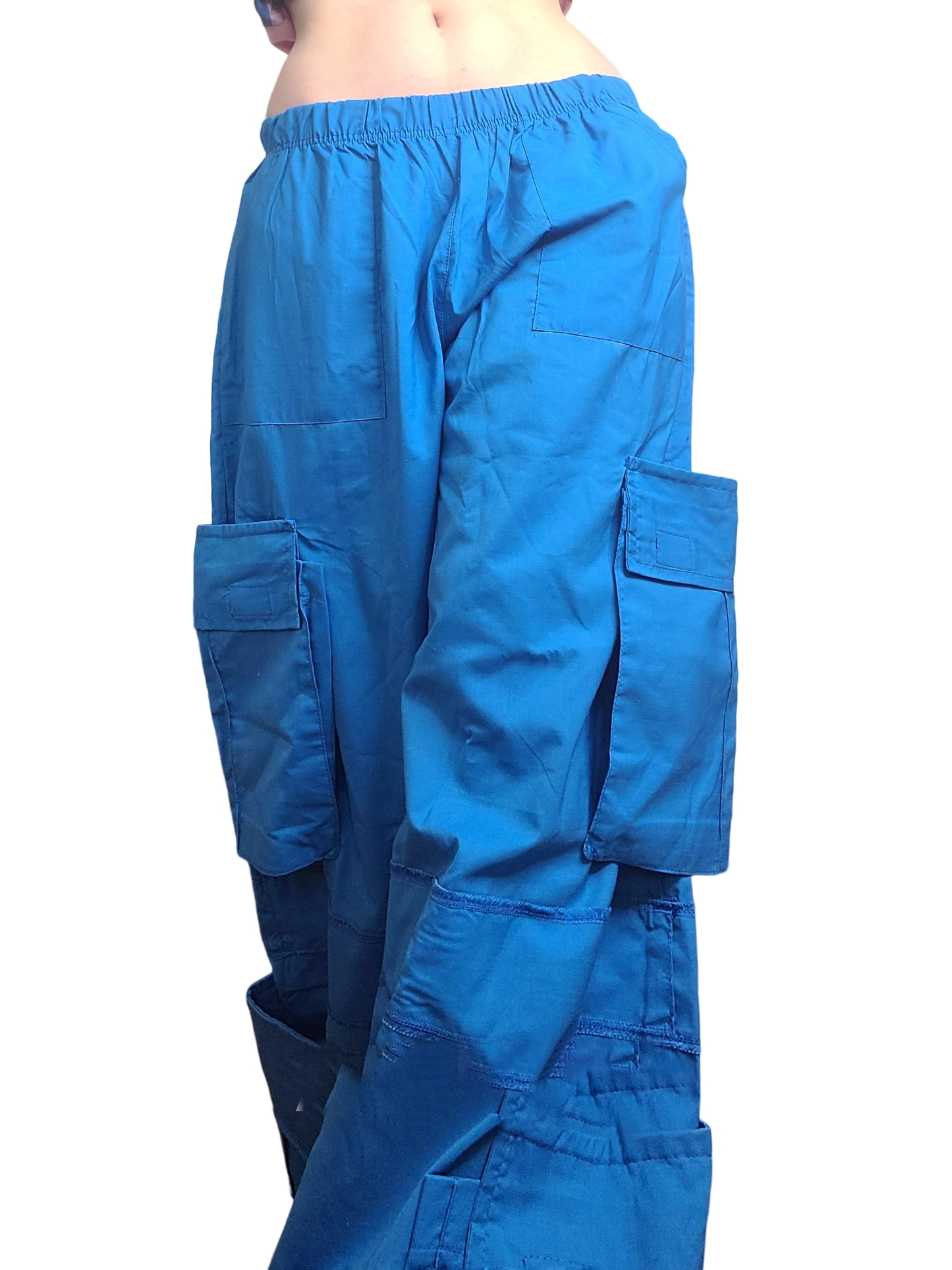 Blue gorpcore oversized cargo