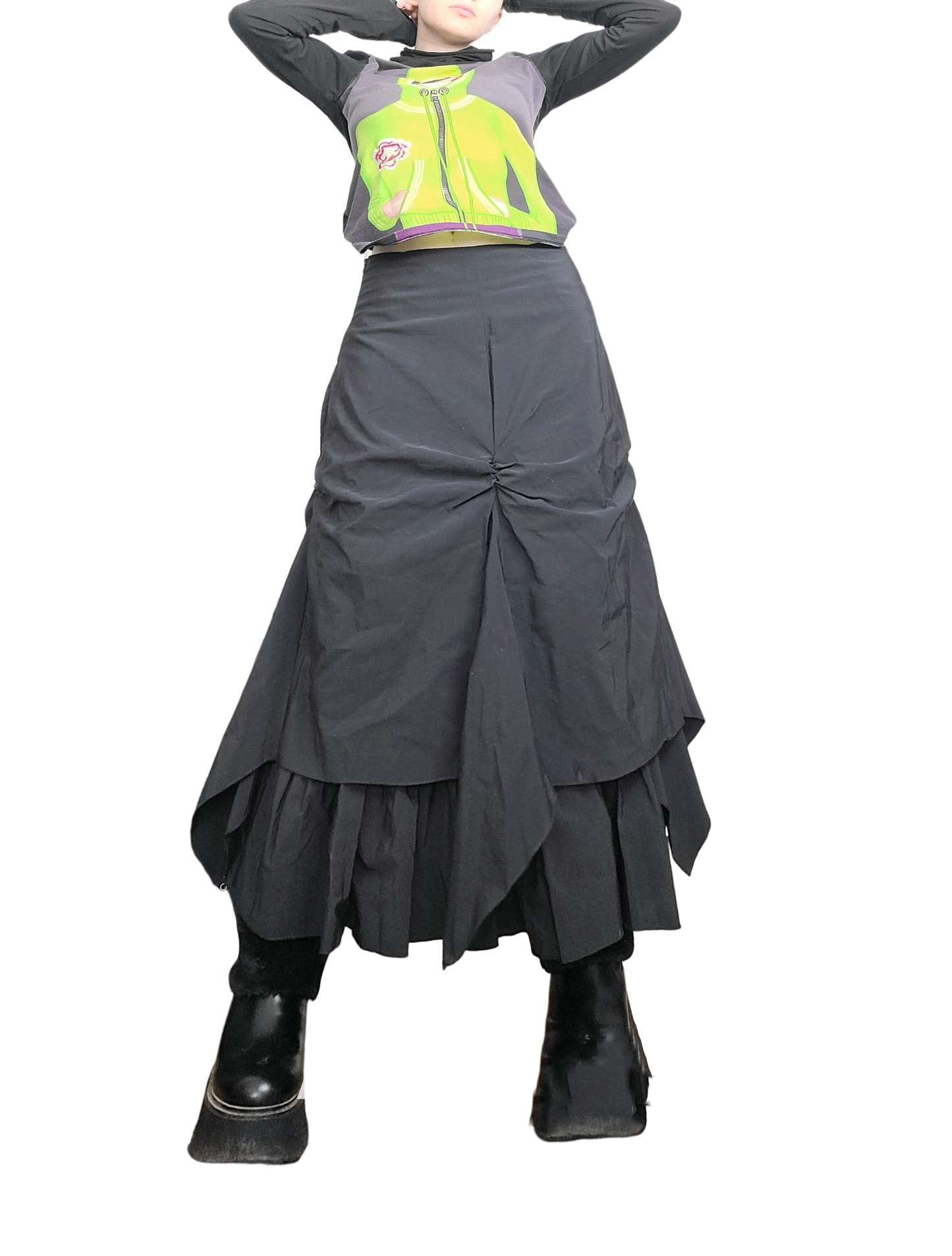 Long harajuku fairygrunge skirt