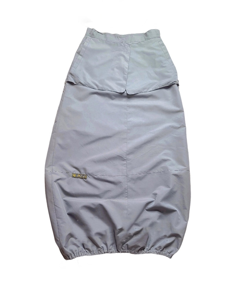 Gorpcore techwear long cargo skirt