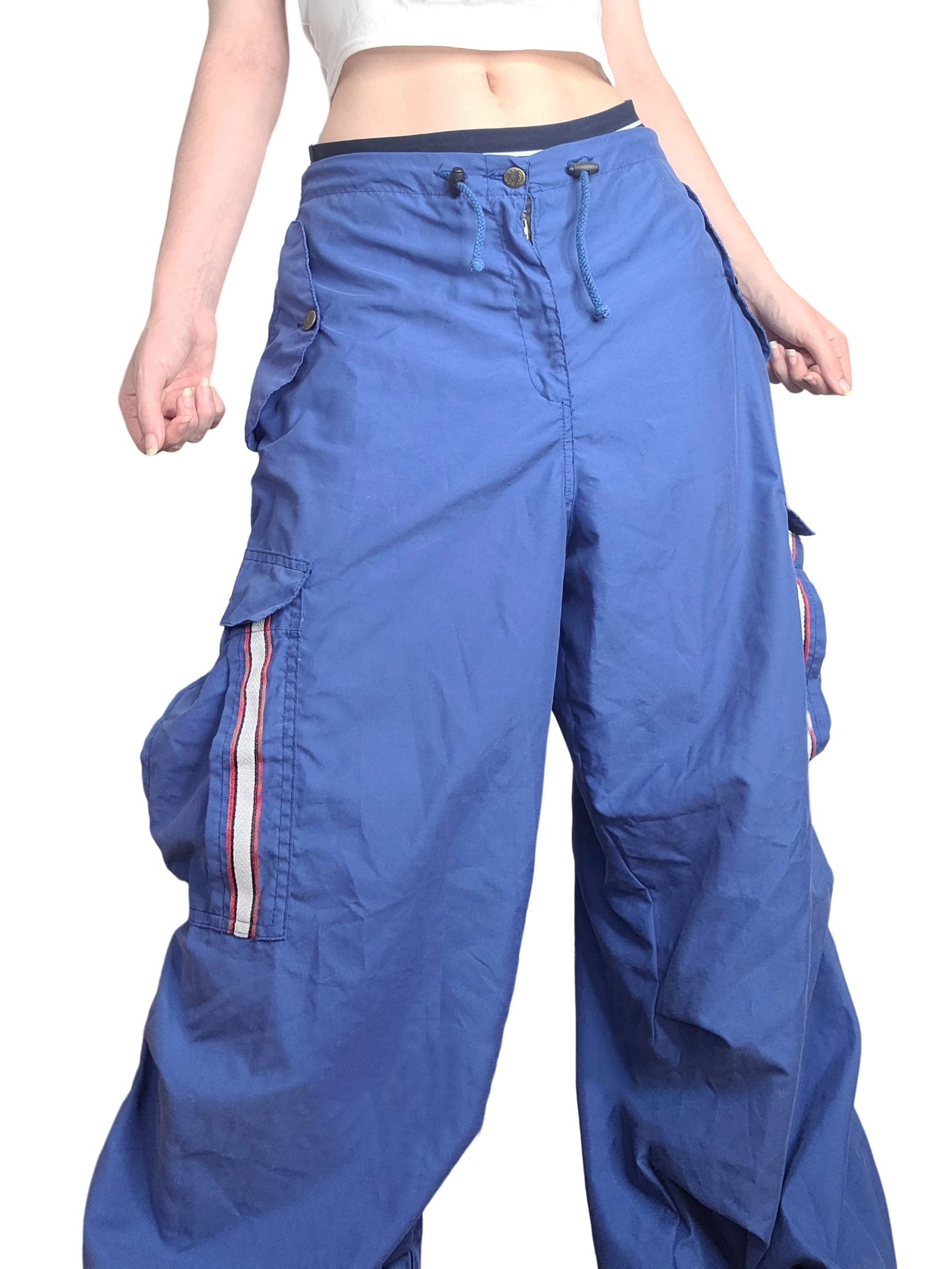 Vintage blue parachute cargo