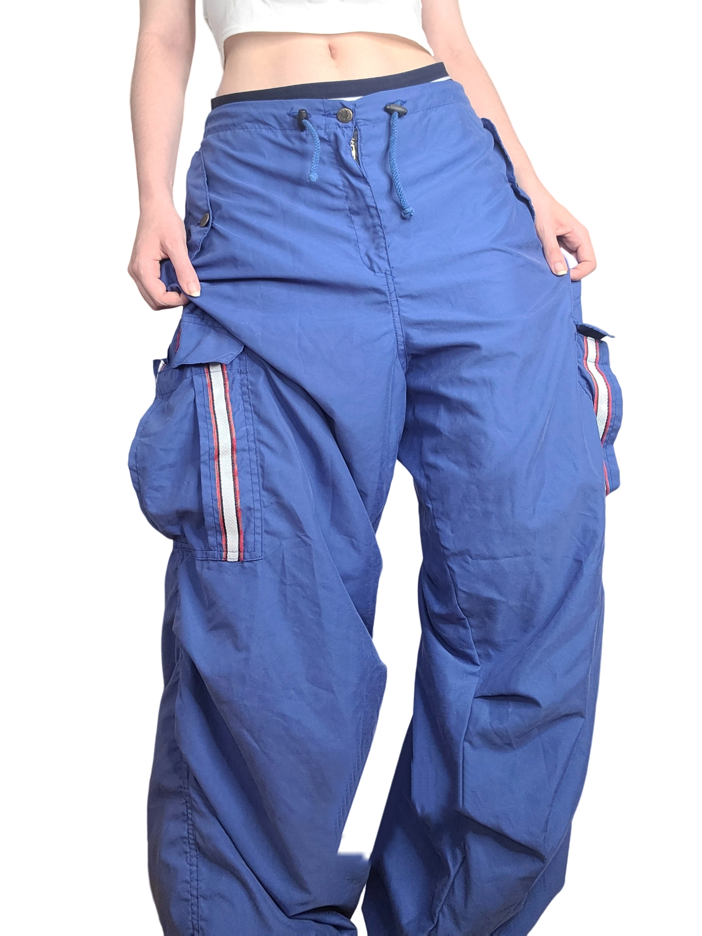 Vintage blue parachute cargo