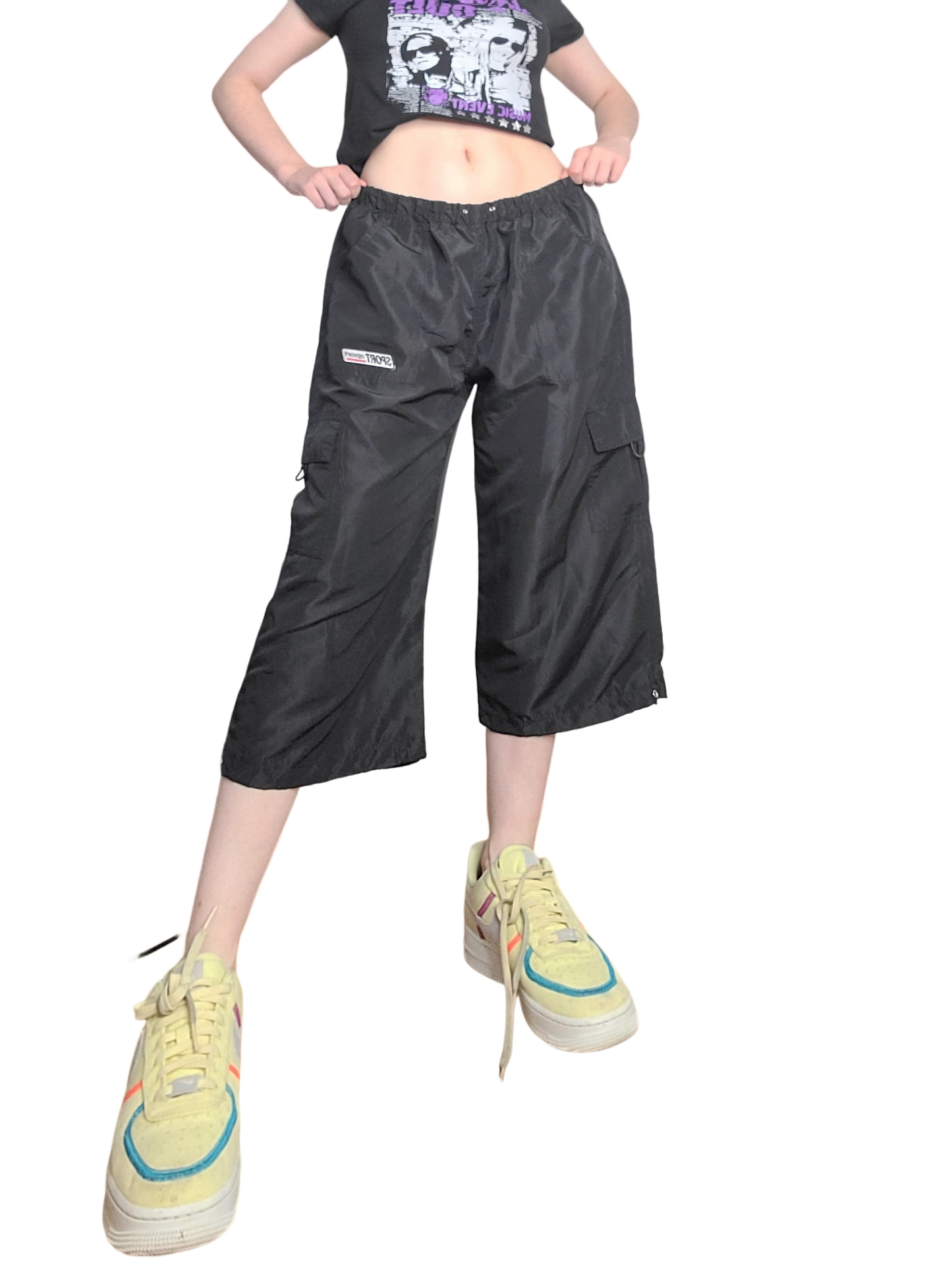 Cargo parachute pantacourt gorpcore vintage sportwear skater 90s overpants