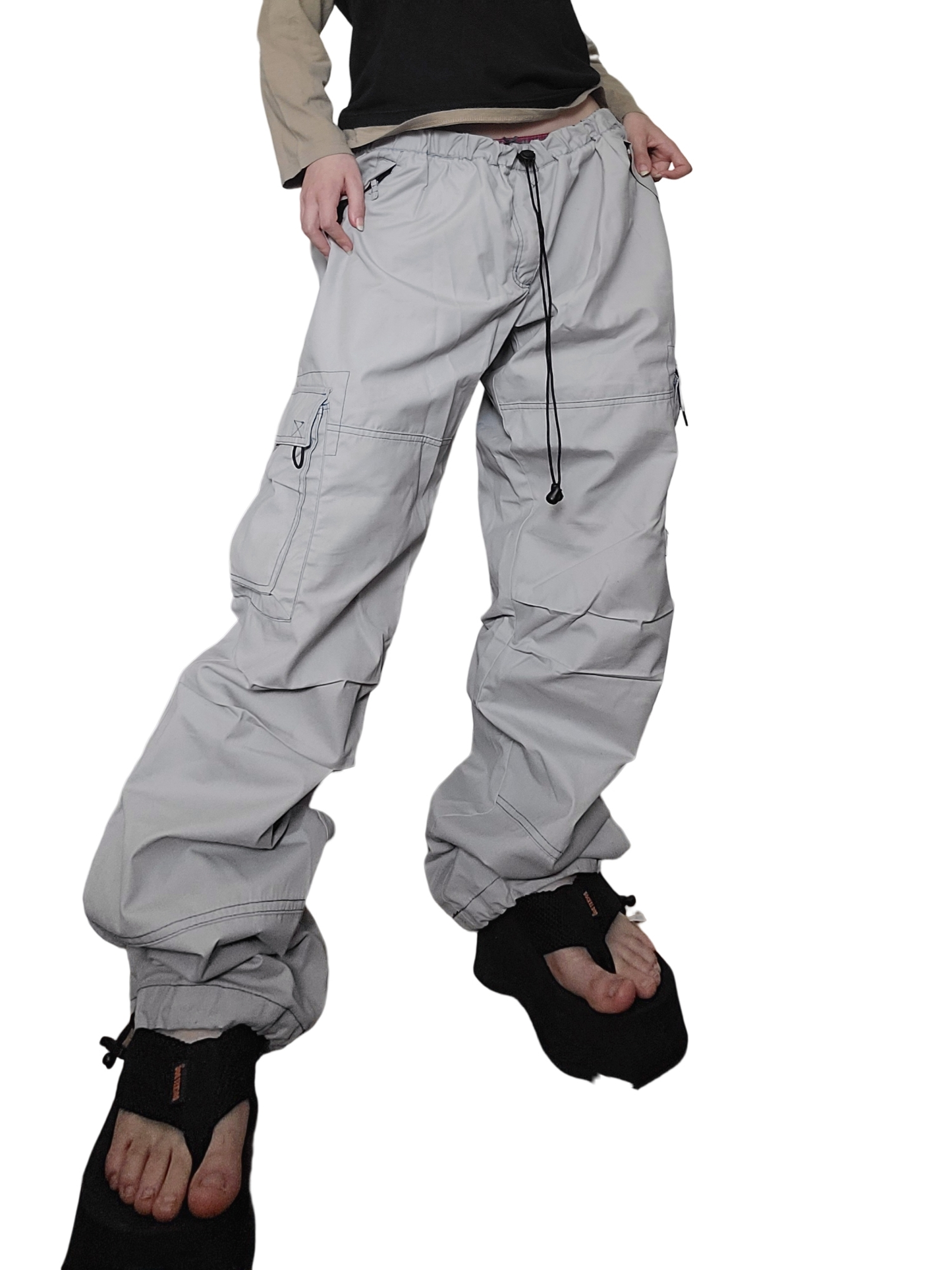 Cargo sportwear multipoches vintage techwear parachutr gorpcore