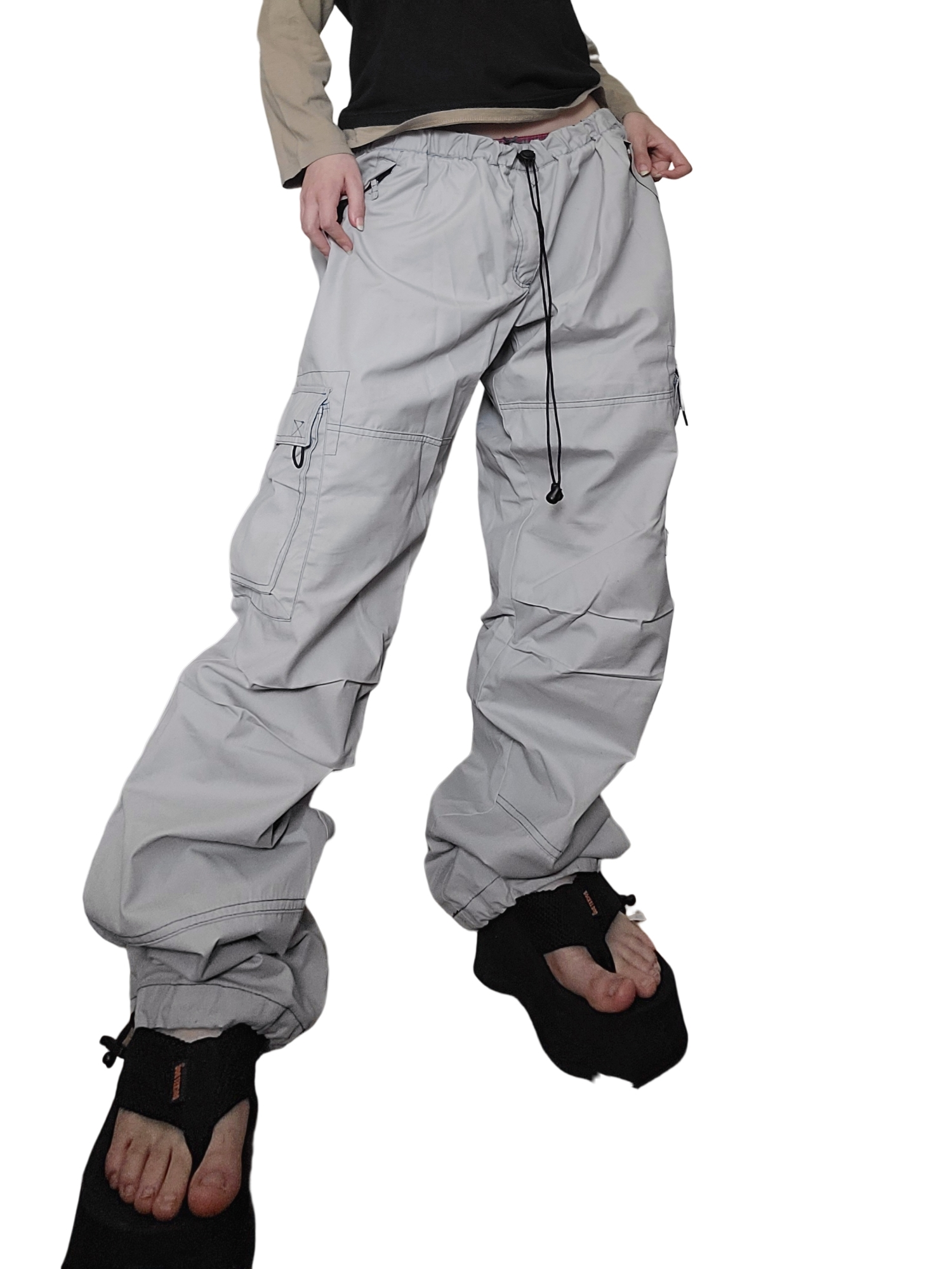 Cargo sportwear multipoches vintage techwear parachutr gorpcore