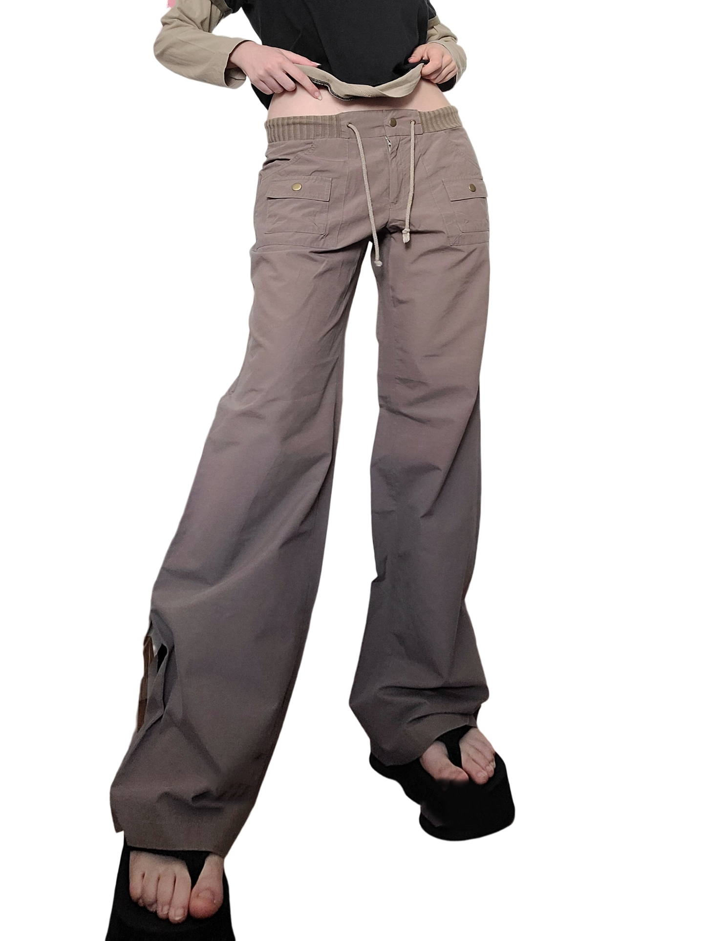 Cargo kaki vintage skater oversize 90s y2k neutral style grunge