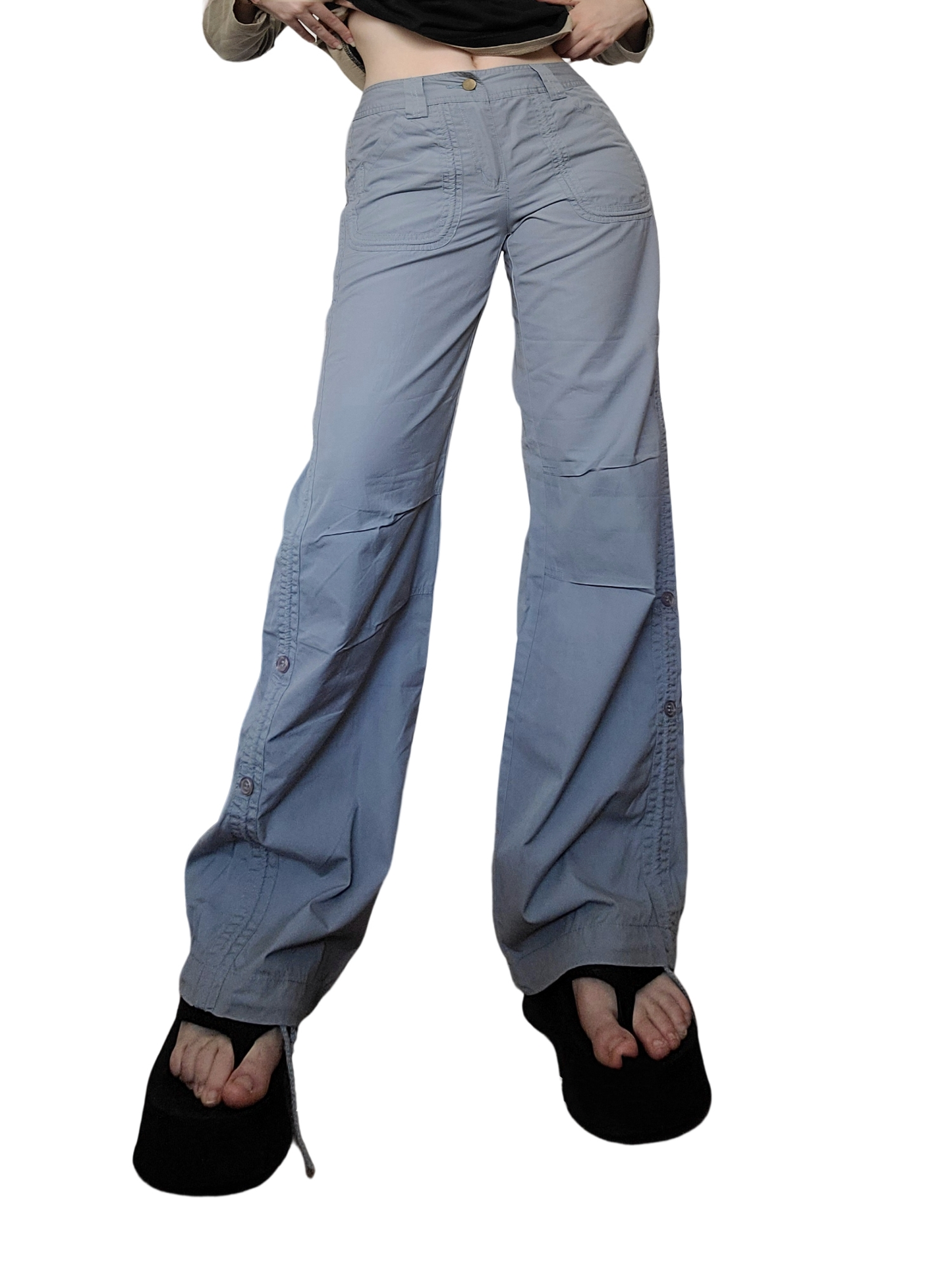 90s pastel blue cargo