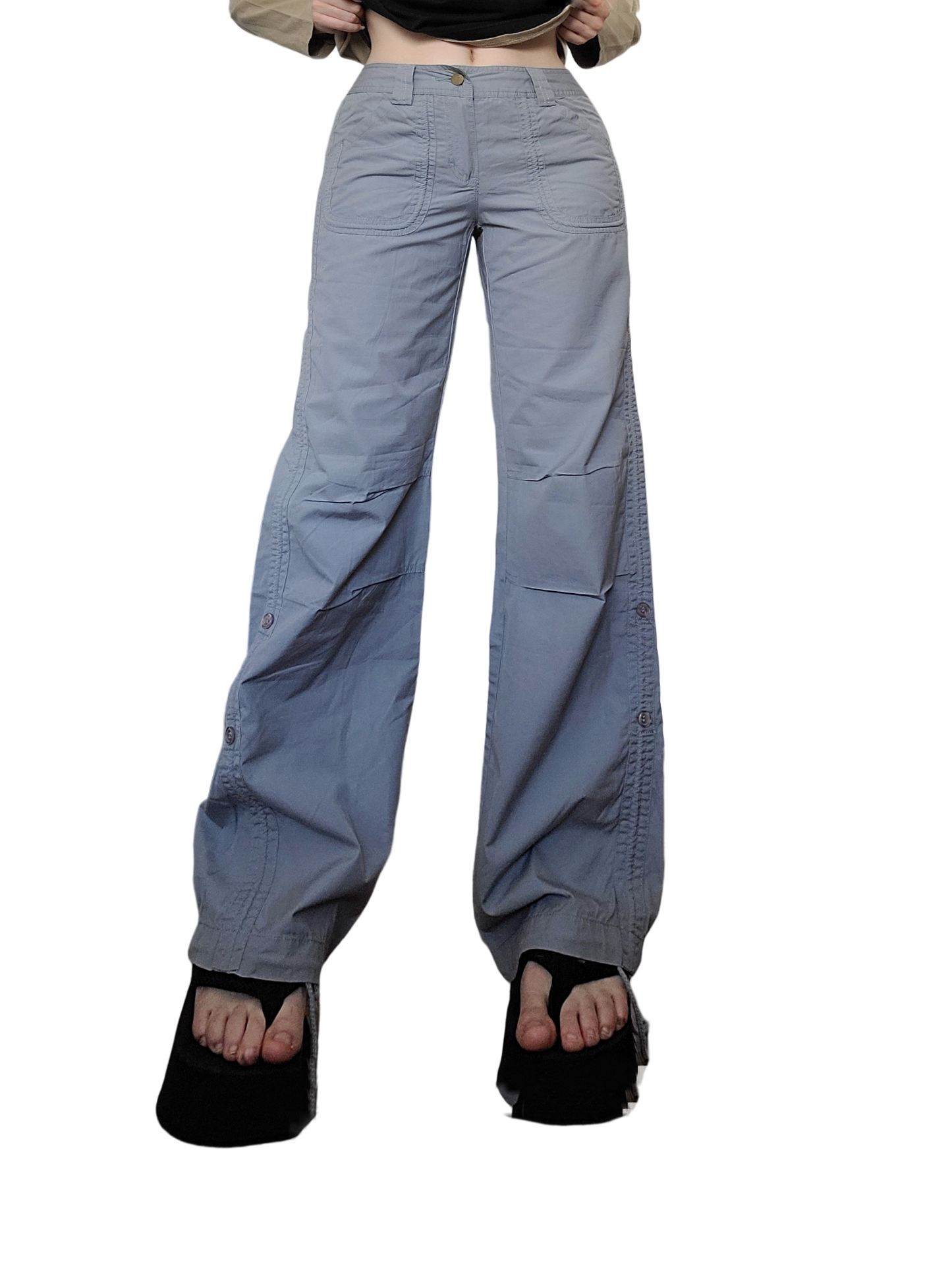 90s pastel blue cargo